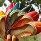 Ladies cutwork leather khussa