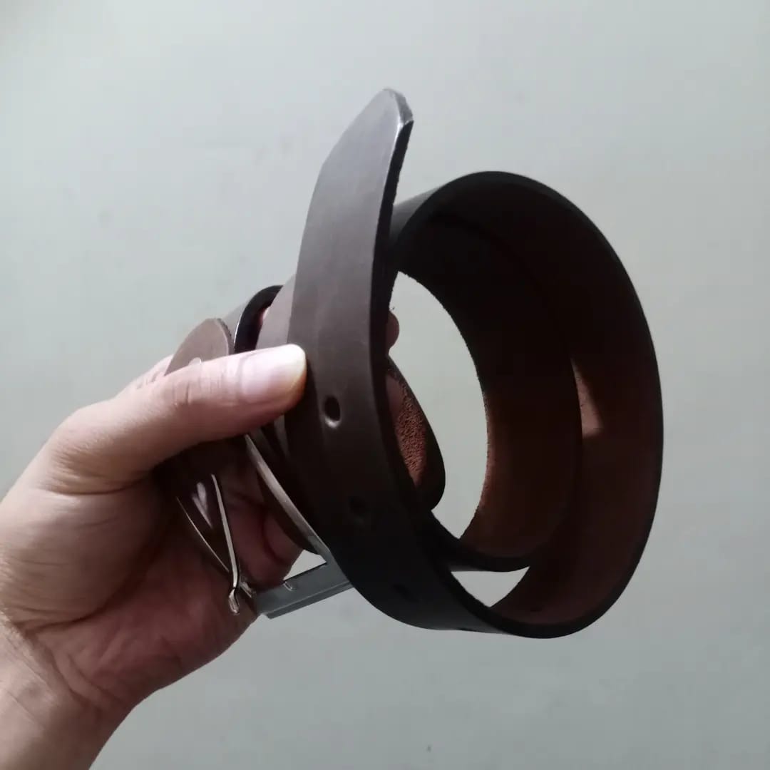 Leather belts Dark Brown