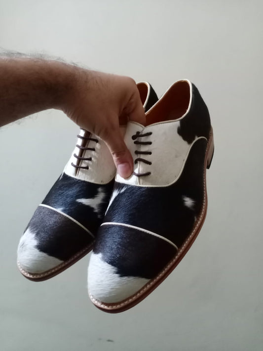 Cow skin oxford shoe