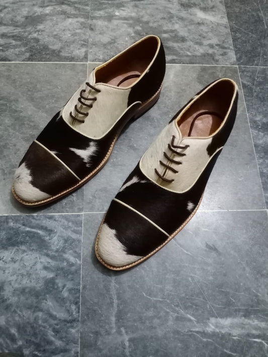 Cow skin oxford shoe