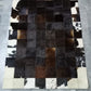 cow skin patchwork rug