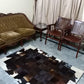 cow skin patchwork rug