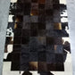 cow skin patchwork rug