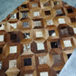 cow skin patchwork rug