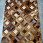 cow skin patchwork rug