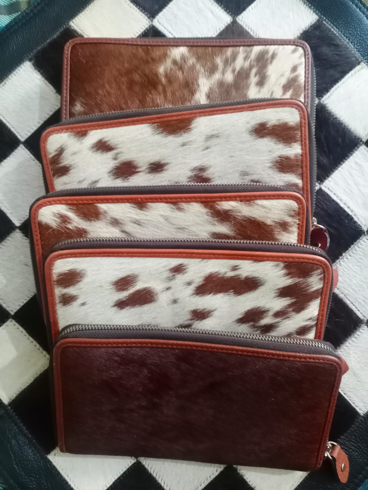 Cow Skin ladies clutch