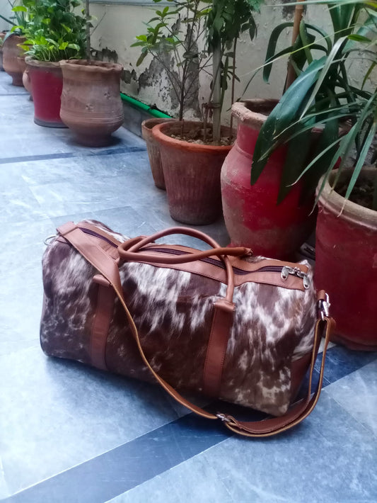 Cow skin Duffel bag