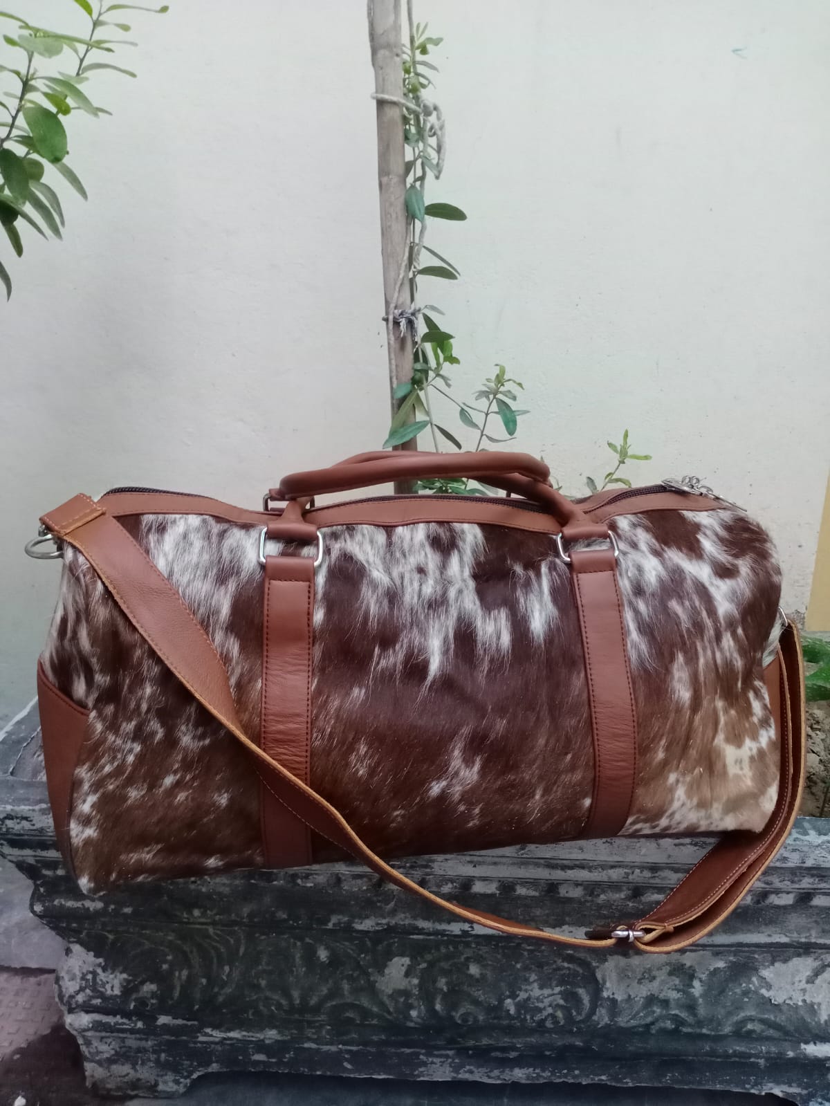 Cow skin Duffel bag