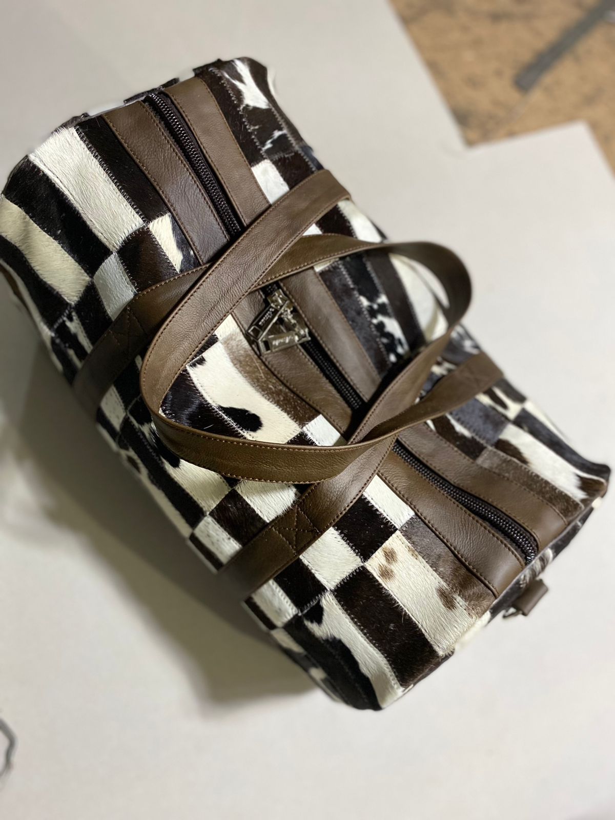 Cow skin Duffel bag