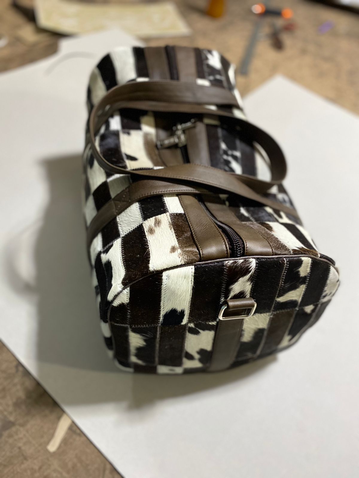 Cow skin Duffel bag