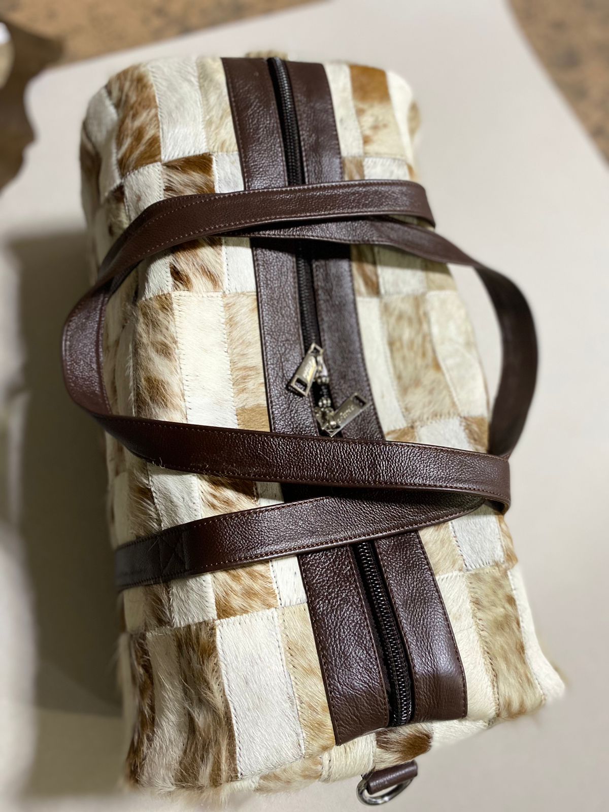 Cow skin Duffel bag