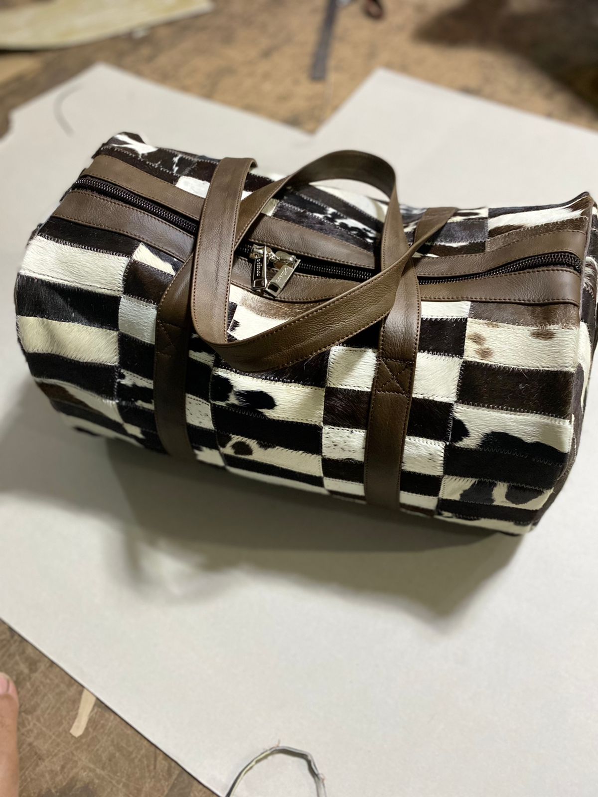 Cow skin Duffel bag