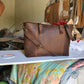 Ladies pullup leather Tote bag