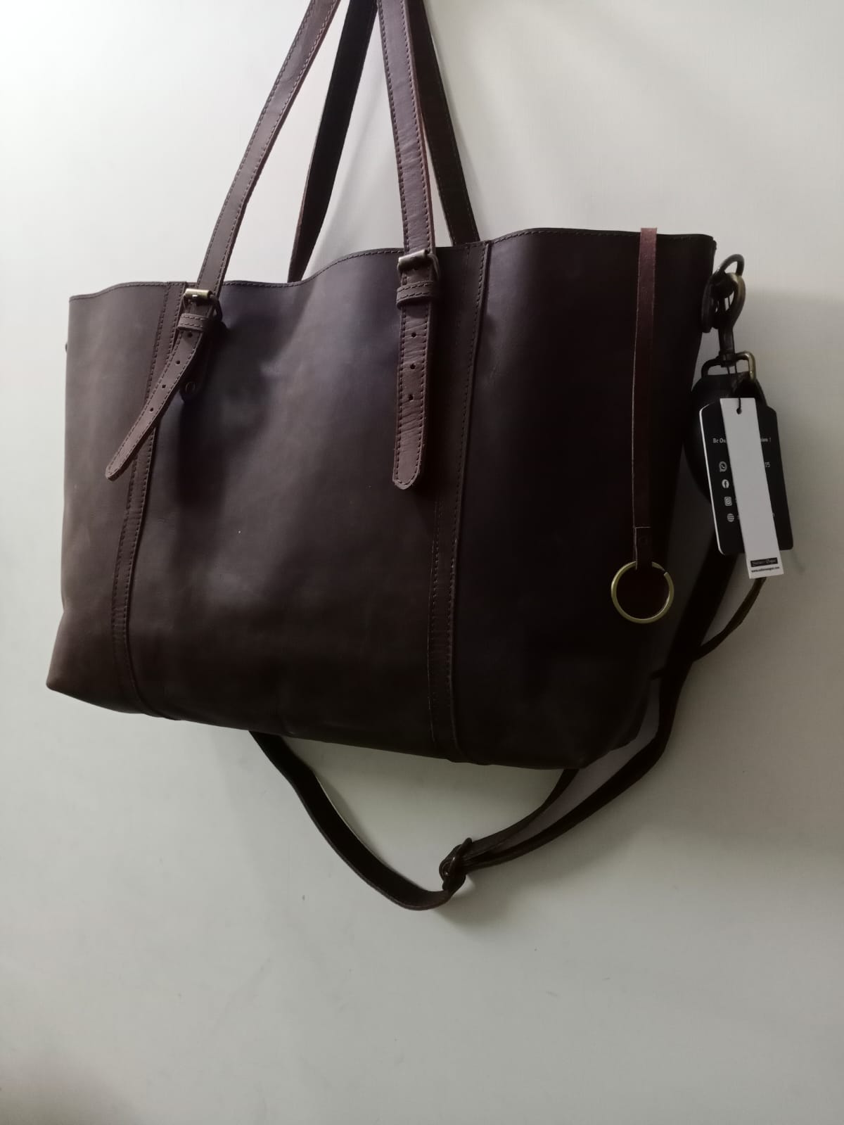 Ladies pullup leather Tote bag