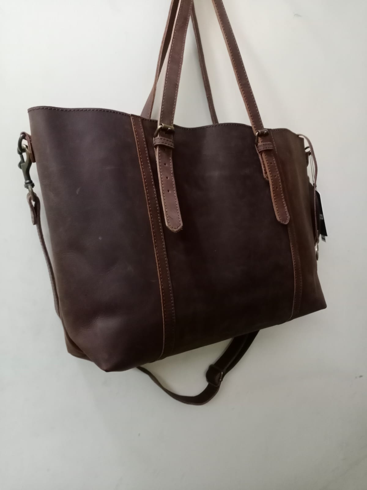 Ladies pullup leather Tote bag