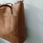 Ladies pullup leather Tote bag