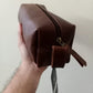 Pullup Leather Dop kit/Shaving box/Makeup kit/Toiletry kit