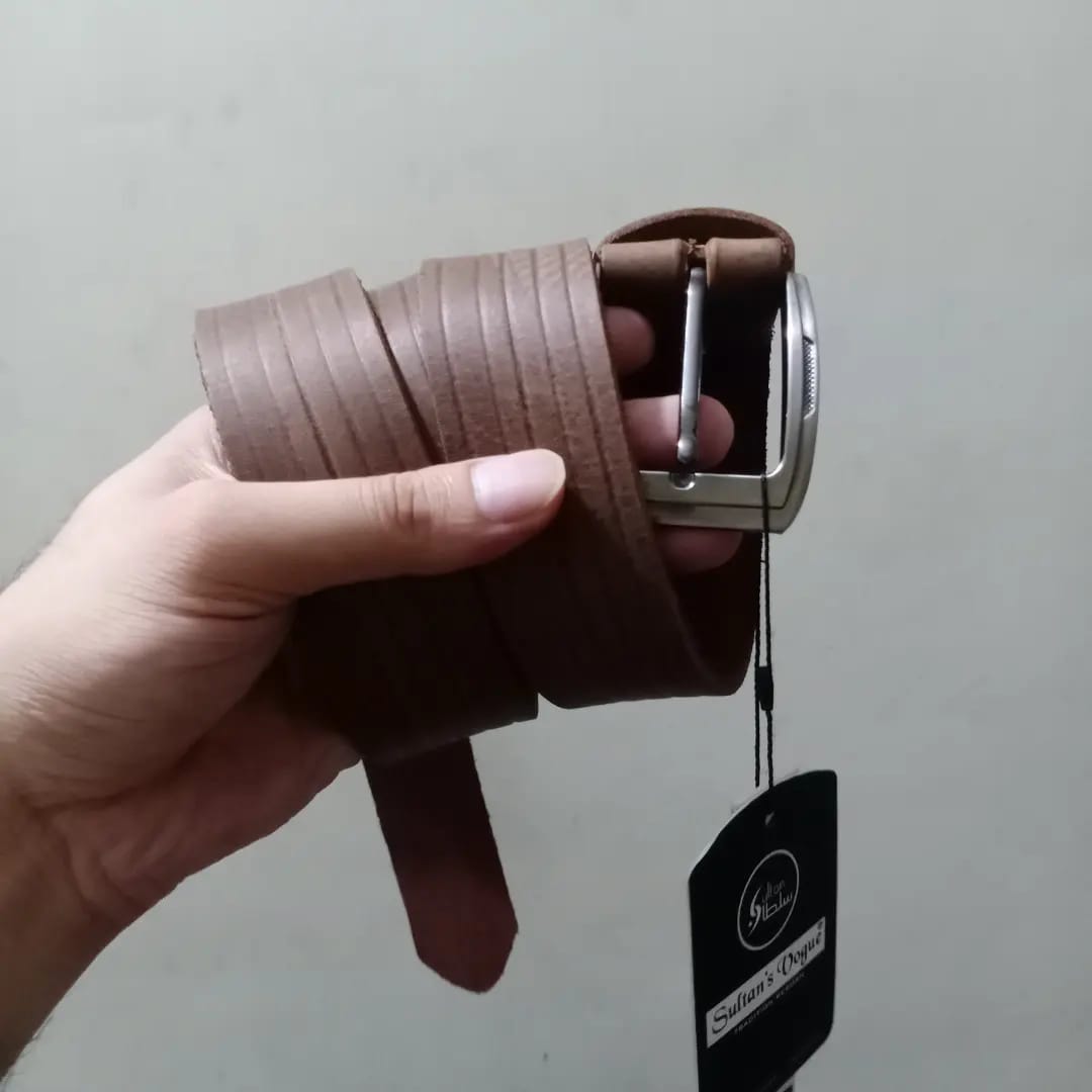 Leather belt