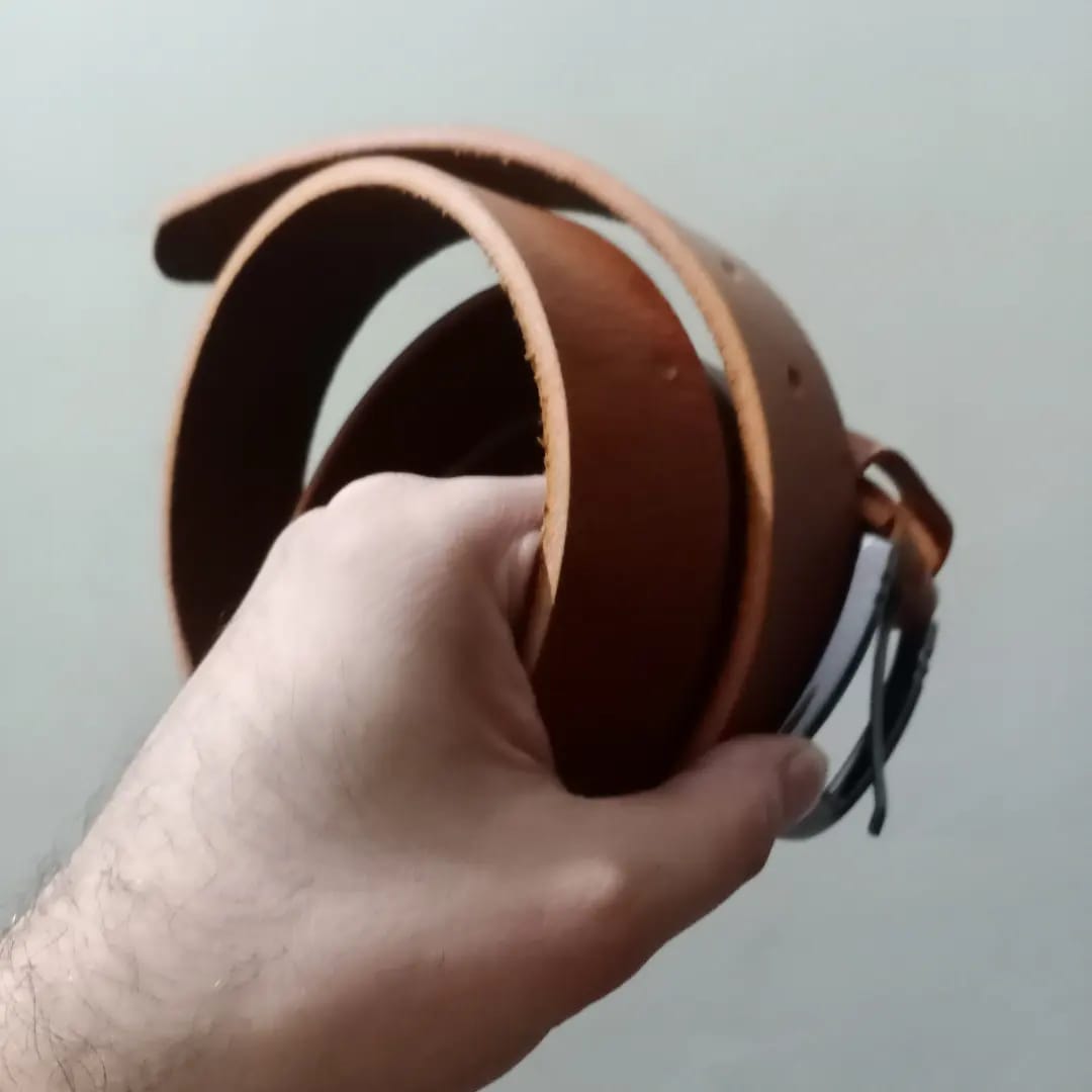 Leather belt