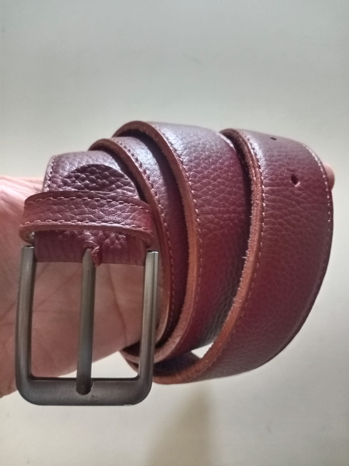 Leather belt