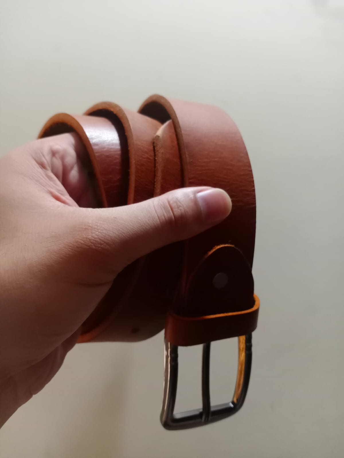 Leather belt