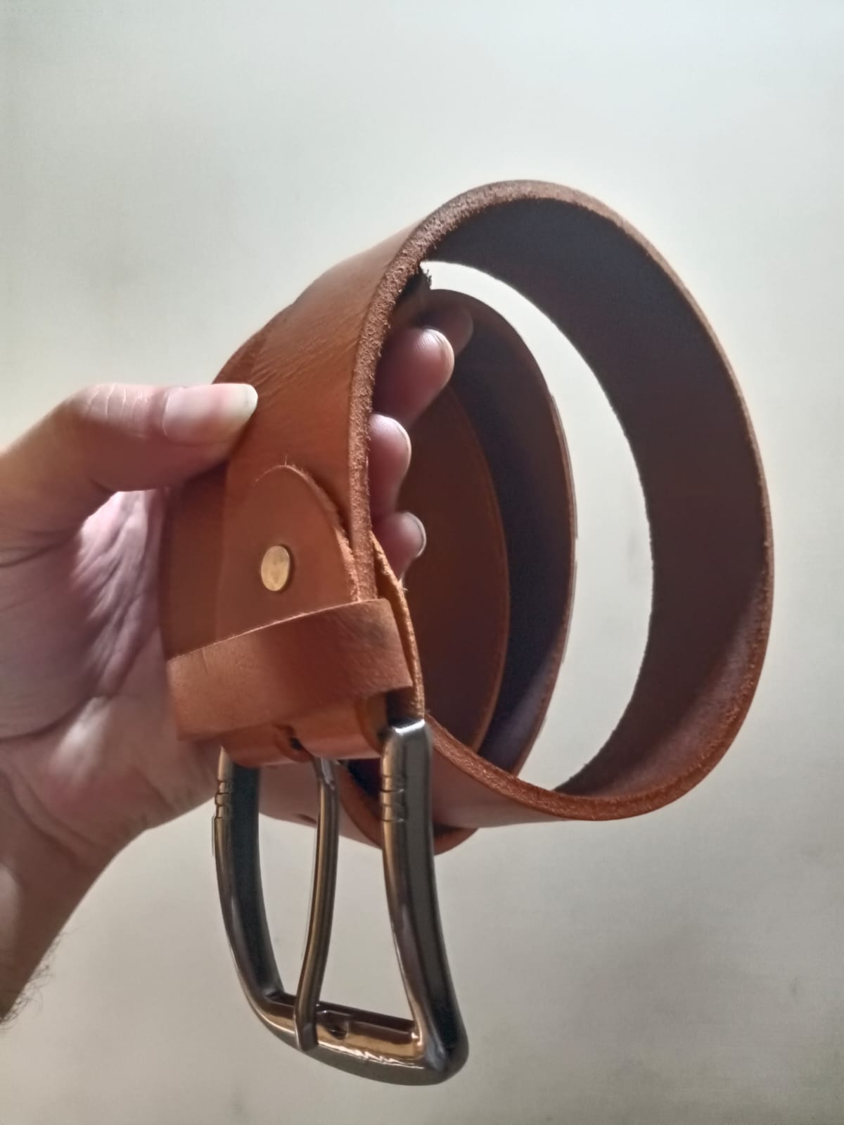 Leather belt