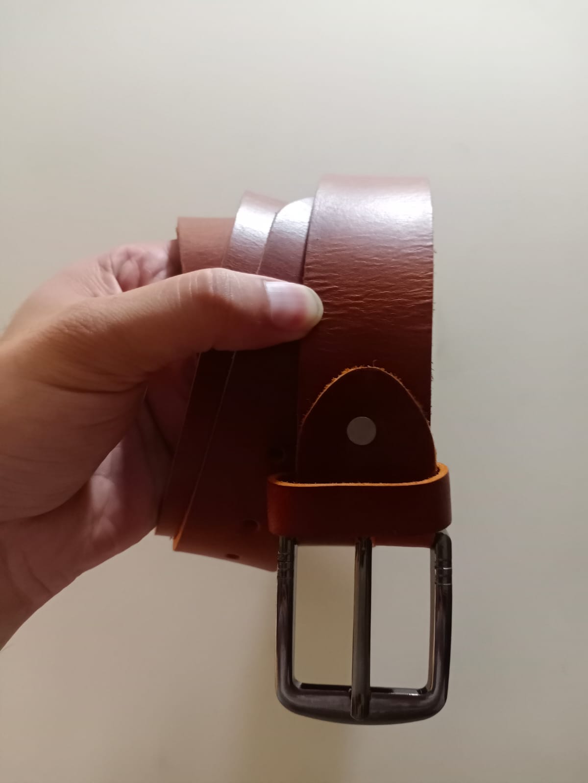 Leather belt