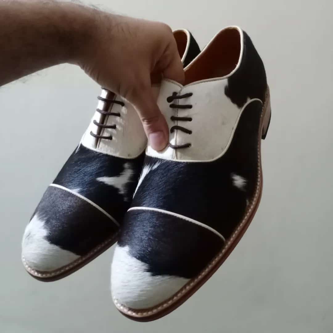 Cow skin oxford shoe