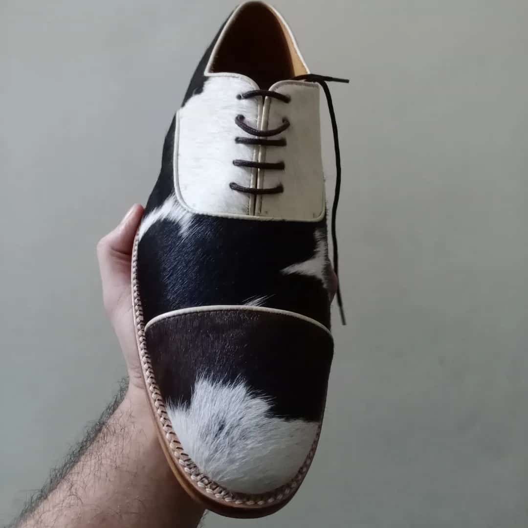 Cow skin oxford shoe