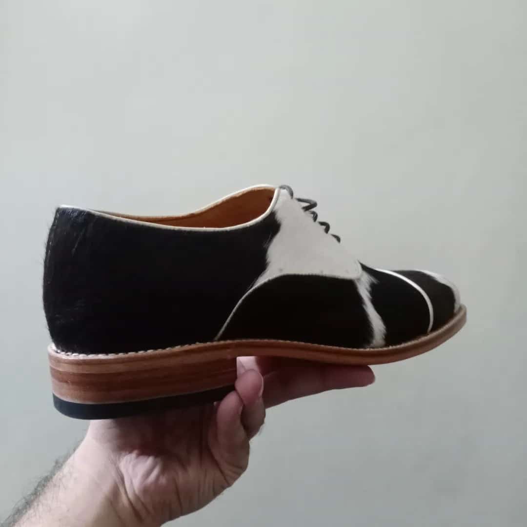 Cow skin oxford shoe